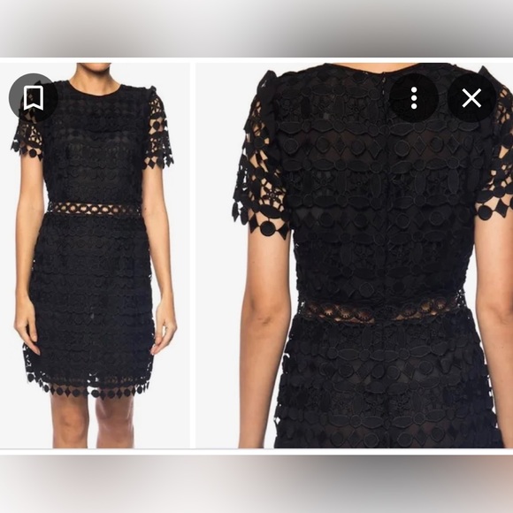 Michael Kors Black Lace Dress Size 2 - Picture 4 of 7